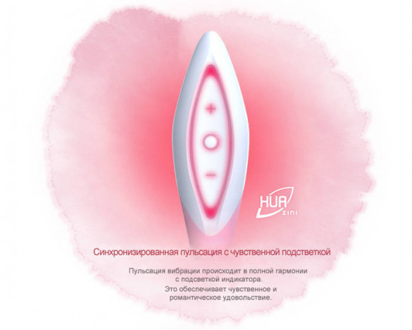Вишневый с черным хай-тек вибратор ZINI HUA
