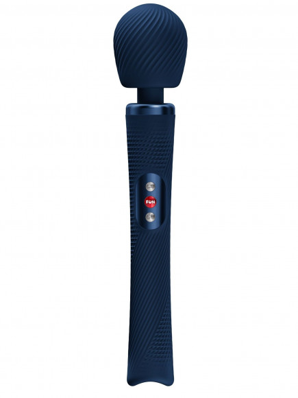 Синий жезловый вибромассажер Vim Vibrating Wand - 31,3 см. Синий жезловый вибромассажер Vim Vibrating Wand - 31,3 см.