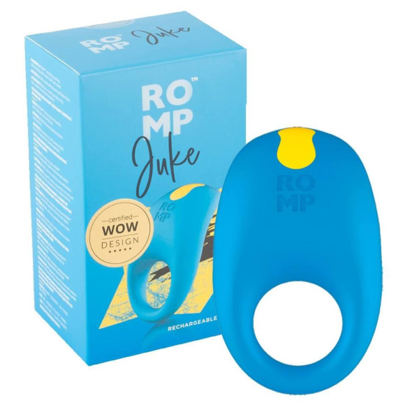 Синее эрекционное виброкольцо Romp Juke Синее эрекционное виброкольцо Romp Juke