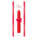 Красный классический вибратор CLASSIC VIBE RED MEDIUM - 18 см.