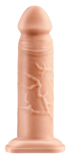 Телесный реалистичный фаллоимитатор с полостью Silicone Hollow Extension - 20 см. Телесный реалистичный фаллоимитатор с полостью Silicone Hollow Extension - 20 см.
