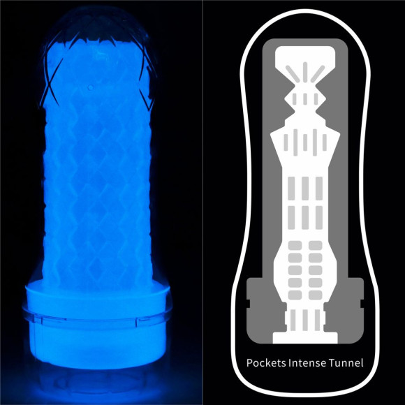 Светящийся в темноте мастурбатор Lumino Play Masturbator Pocketed Светящийся в темноте мастурбатор Lumino Play Masturbator Pocketed