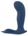 Синий вибростимулятор простаты Vibrating Butt Plug - 11,7 см.