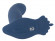 Синий вибростимулятор простаты Vibrating Butt Plug - 11,7 см.