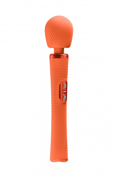 Оранжевый жезловый вибромассажер Vim Vibrating Wand - 31,3 см. Оранжевый жезловый вибромассажер Vim Vibrating Wand - 31,3 см.