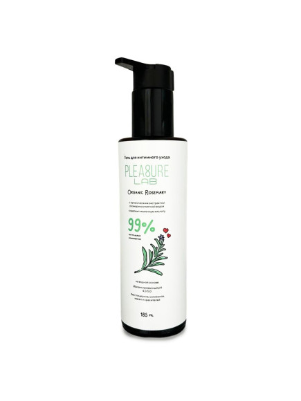 Натуральный лубрикант на водной основе Pleasure Lab Organic Rosemary - 185 мл. Натуральный лубрикант на водной основе Pleasure Lab Organic Rosemary - 185 мл.