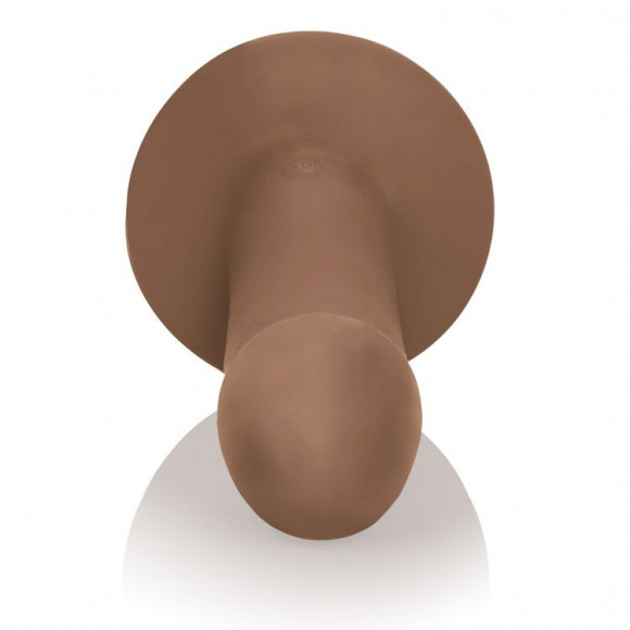 Бежевый вибромассажёр с присоской LUXE Touch-Sensitive Vibrator - 16,5 см.