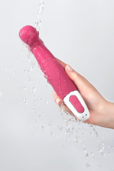 Вибратор Satisfyer Petting Hippo с загнутым кончиком - 22,9 см. Вибратор Satisfyer Petting Hippo с загнутым кончиком - 22,9 см.