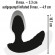 Черный вибростимулятор простаты Butt Plug с функцией расширения - 10,7 см.