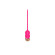 Розовый тонкий стимулятор Nipple Vibrator - 23 см.