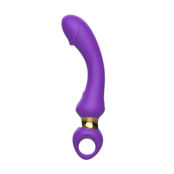 Фиолетовый изогнутый вибромассажер Moon Vibrator - 21,1 см. Фиолетовый изогнутый вибромассажер Moon Vibrator - 21,1 см.