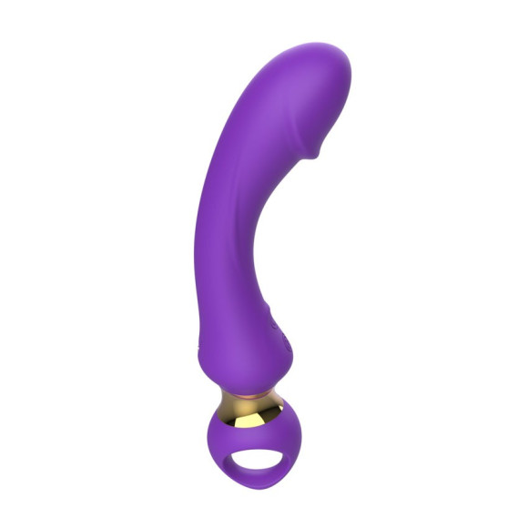 Фиолетовый изогнутый вибромассажер Moon Vibrator - 21,1 см. Фиолетовый изогнутый вибромассажер Moon Vibrator - 21,1 см.