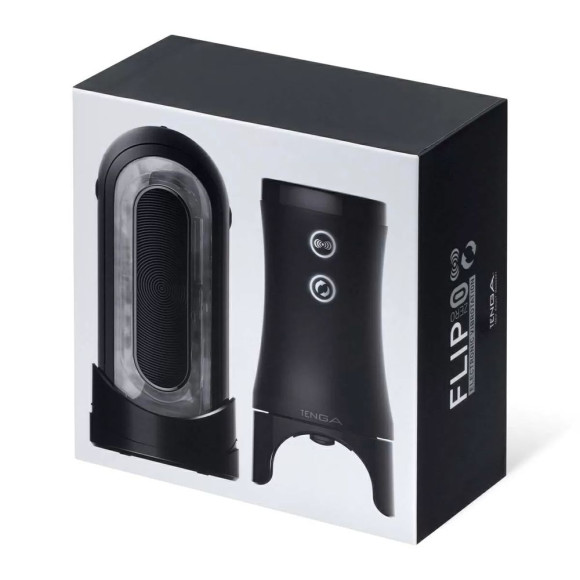 Набор Tenga Flip Zero Electronic Vibrotation: мастурбатор с вибрацией и устройство вращения Набор Tenga Flip Zero Electronic Vibrotation: мастурбатор с вибрацией и устройство вращения