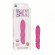 Розовый рельефный вибратор Body & Soul Indulge - 9,5 см.