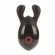 Чёрный вибромассажёр с ушками Body & Soul Elation Massagers