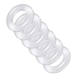 Комплект из 6 прозрачных эрекционных колец Ring Master Custom Ball Stretcher Kit