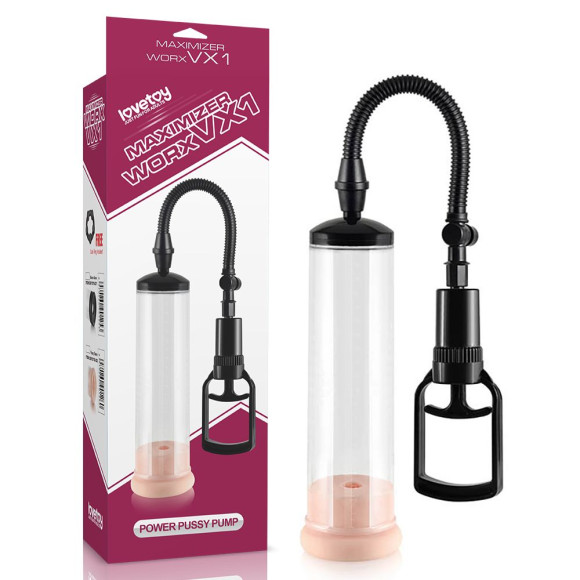 Вакуумная помпа с телесным вкладышем Maximizer WorxVX1 Pussy Pump Вакуумная помпа с телесным вкладышем Maximizer WorxVX1 Pussy Pump