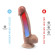 Телесный фаллоимитатор на присоске Silexd Premium Real Skin Model 1 8’’ - 20,5 см.