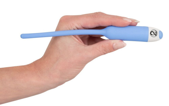 Голубой вибратор для уретры Dilator Vibe - 19 см. Голубой вибратор для уретры Dilator Vibe - 19 см.