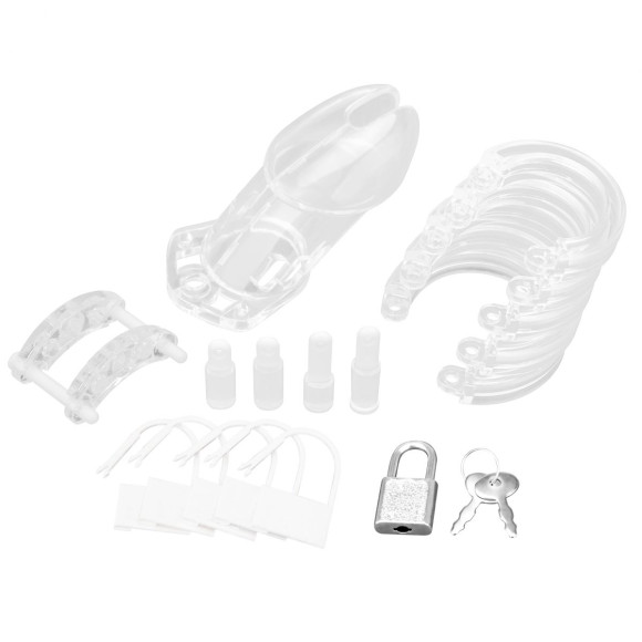 Прозрачная клетка целомудрия Acrylic See-thru Chastity Cage Прозрачная клетка целомудрия Acrylic See-thru Chastity Cage