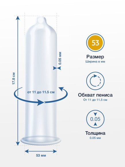 Презервативы MY.SIZE размер 53 - 10 шт.