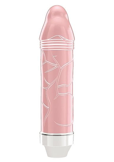 Розовый фаллический вибратор Lisa - 14,7 см.