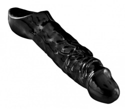 Чёрная увеличивающая насадка на член Mamba Cock Sheath Packaged - 16,5 см. Чёрная увеличивающая насадка на член Mamba Cock Sheath Packaged - 16,5 см.