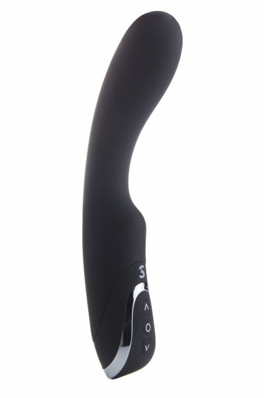Чёрный перезаряжаемый вибратор Rechargeable G-Lover - 21 см. Чёрный перезаряжаемый вибратор Rechargeable G-Lover - 21 см.