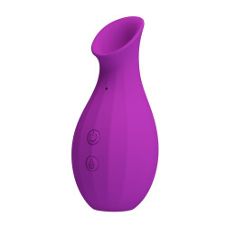 Лиловый клиторальный вакуумный стимулятор Magic Bottle