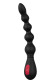 Черный вибромассажер для анальной стимуляции ANAL FLEXI BEADS - 21 см.
