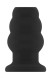 Чёрная анальная пробка с тоннелем №49 Small Hollow Tunnel Butt Plug 3 Inch - 7,7 см.