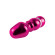 Алюминиевый рельефный вибратор PINK SMALL - 7,5 см.