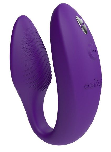 Фиолетовый вибратор для пар We-Vibe Sync 2 Фиолетовый вибратор для пар We-Vibe Sync 2