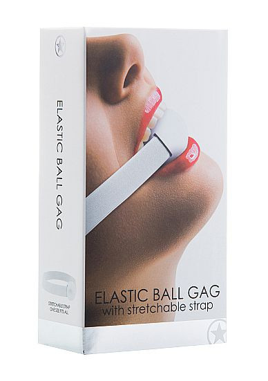 Кляп Elastic Ball White