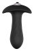 Черная анальная вибровтулка SINGLE SPEED DIAMOND PLUG - 9 см.