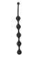 Чёрная анальная цепочка Five Beads Anal - 28,1 см.