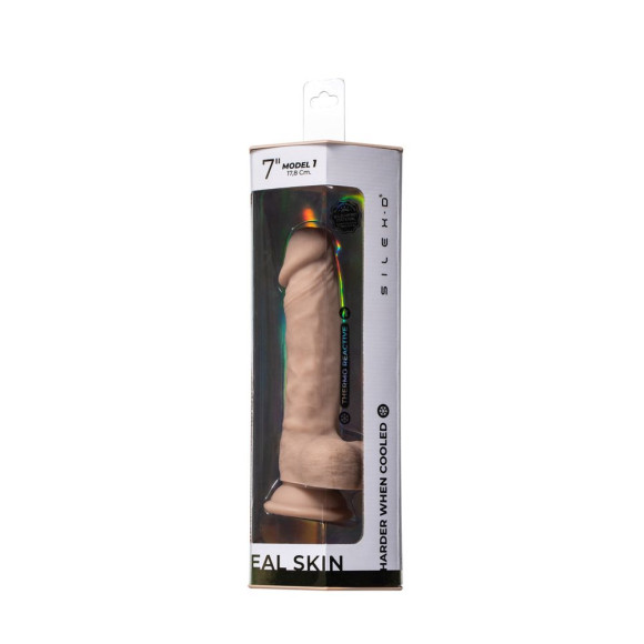 Телесный фаллоимитатор на присоске Real Skin Model 1 - 17,8 см. Телесный фаллоимитатор на присоске Real Skin Model 1 - 17,8 см.