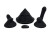Конусный вибромассажер Cowgirl Cone с 2 насадками