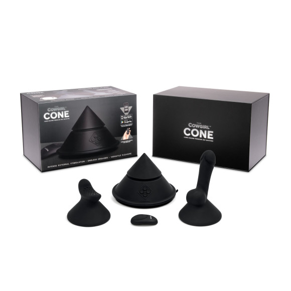Конусный вибромассажер Cowgirl Cone с 2 насадками