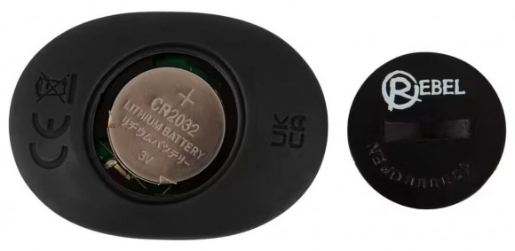 Черная анальная пробка с вибрацией, вращением и пультом ДУ RC Butt Plug with 2 Functions