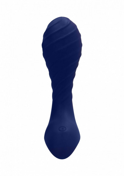 Синий анальный вибростимулятор Astor Anal Vibrator