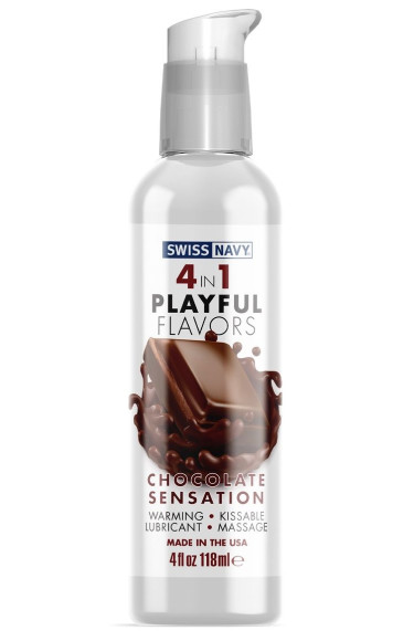 Массажный гель 4-в-1 Chocolate Sensation с ароматом шоколада - 118 мл. Массажный гель 4-в-1 Chocolate Sensation с ароматом шоколада - 118 мл.