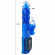 Синий хай-тек вибромассажёр Love Stroker Blue - 24,5 см.