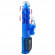 Синий хай-тек вибромассажёр Love Stroker Blue - 24,5 см.