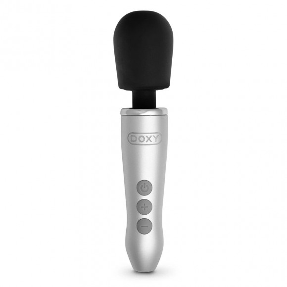 Серебристо-черный вибратор Doxy Go - 16,2 см. Серебристо-черный вибратор Doxy Go - 16,2 см.