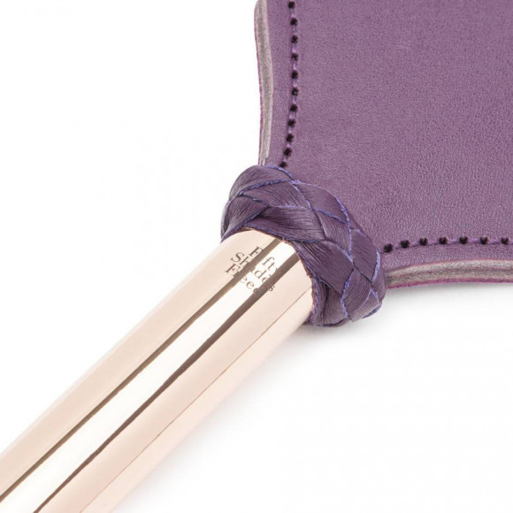 Фиолетовый пэддл Cherished Collection Leather and Suede Paddle - 41 см.