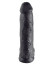 Чёрный фаллоимитатор-гигант 12  Cock with Balls - 30,5 см.