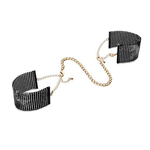 Чёрные дизайнерские наручники Desir Metallique Handcuffs Bijoux Чёрные дизайнерские наручники Desir Metallique Handcuffs Bijoux