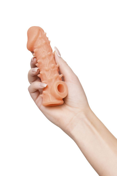 Телесная закрытая насадка с пупырышками Cock Sleeve 005 Size S - 13,8 см. Телесная закрытая насадка с пупырышками Cock Sleeve 005 Size S - 13,8 см.