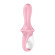 Розовый вибромассажер Air Pump Booty 5+ - 18,1 см.